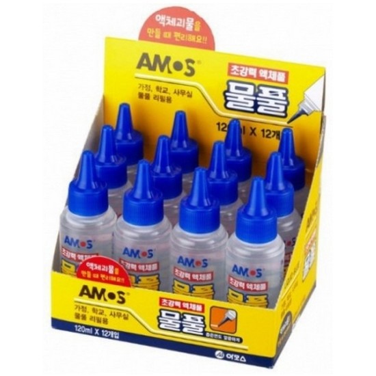 아모스 초강력 액체풀 물풀 120ml (12개)_이미지