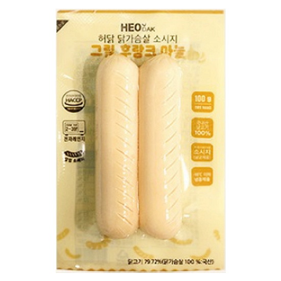 닭가슴살 소시지 그릴 후랑크 마늘 100g