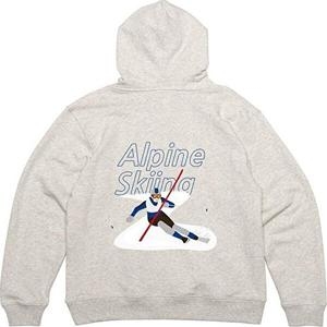 패션 JHQSYG14_51HD 뒷면 알파인 스키 설원 겨울 그림 프린팅