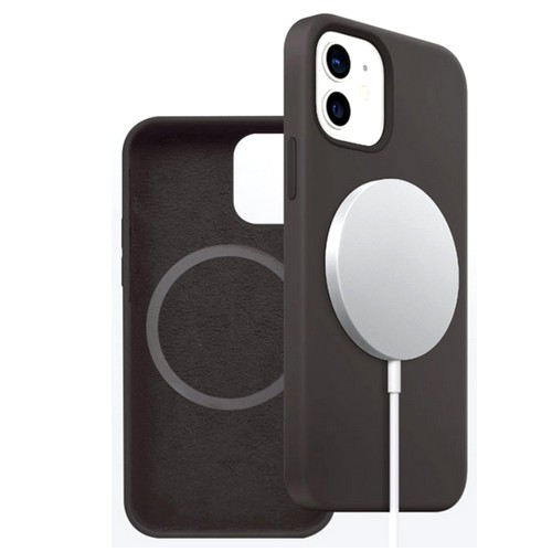 슈퍼쉘 아이폰12/12 프로 맥세이프 호환 스웨이드 젤리 케이스_이미지