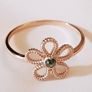 다이야 꽃반지 14K 1.45g GDR-F2768_이미지