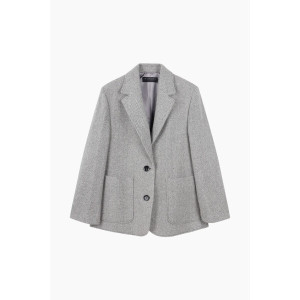 SISLEY 여성 워스티스 헤링본 싱글 자켓 SAJK40461_이미지
