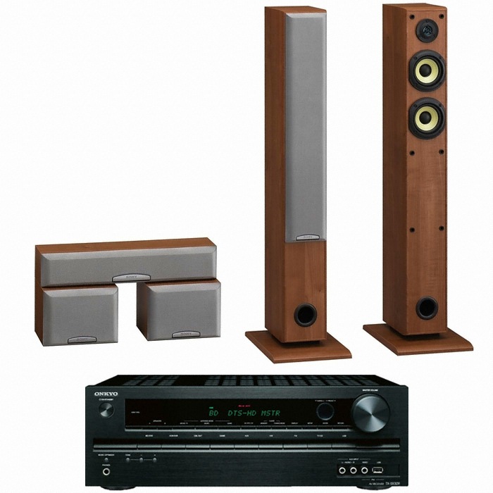 SONY SS-SFCR505H 5.0채널 + 온쿄 AV리시버 (TX-SR309)_이미지