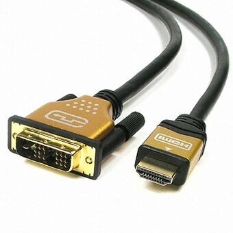 라이트컴 COMS <b>HDMI</b> <b>to</b> <b>DVI</b> 변환 <b>케이블</b> (골드)