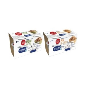 햇반 렌틸콩 현미밥 190g 4개 + 파로 통곡물밥 190g 4개