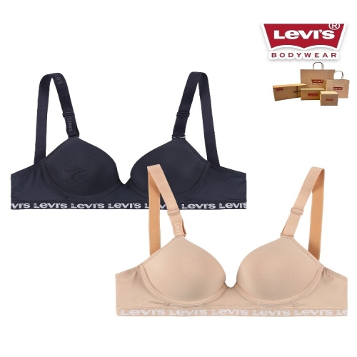 리바이스바디웨어 언더스퀘어 빅로고 아웃밴드 브라 LSWBA3U1 85D DY