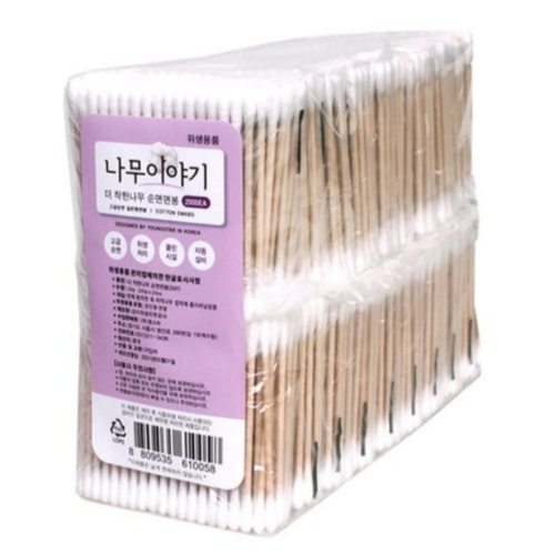 나무이야기 더 착한 나무 순면면봉 2000ea_이미지