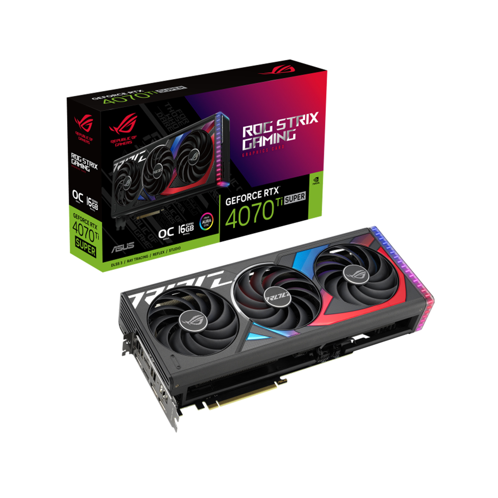 ASUS ROG STRIX 지포스 RTX 4070 Ti SUPER O16G GAMING OC D6X 16GB 대원씨티에스_이미지