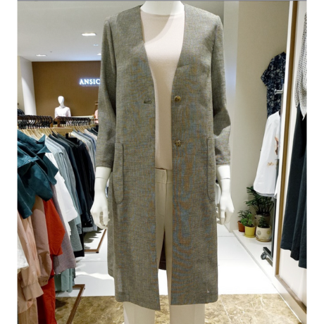 리드마크 안지크 브이넥 롱 린넨 가디건 AD2JK1190