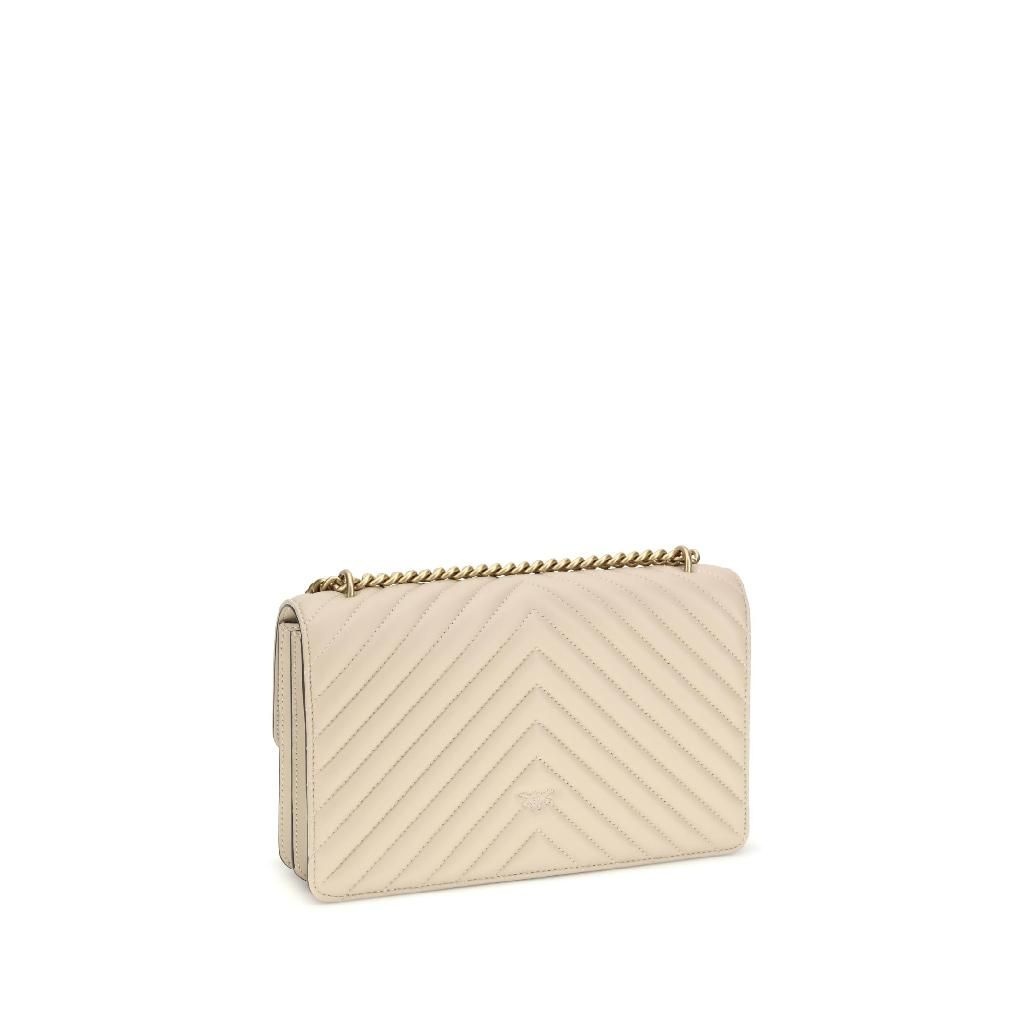 ���� Love One Classic Shoulder Bag BEIGE-GRIGIO FUMO-ANTIQUE GOLD 100941A..