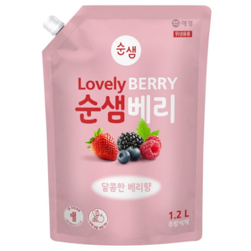 애경 순샘 베리 주방세제 리필 1.2L (10개)