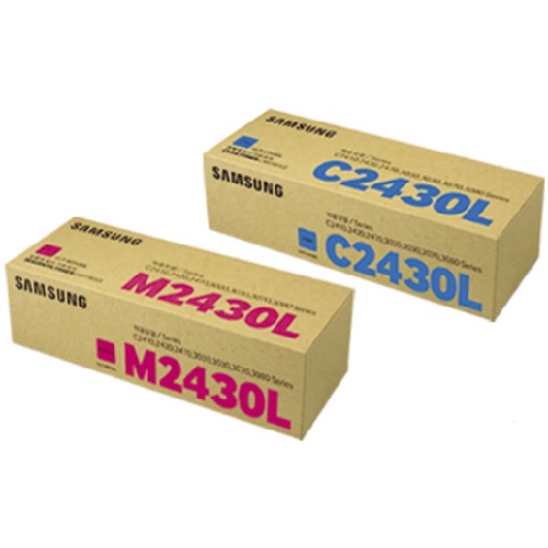 �Ｚ���� ��ǰ CLT-C2430L, CLT-M2430L 2�� ��Ʈ