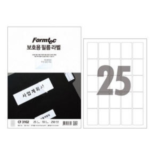 폼텍 보호용 필름 라벨 3102 [10매]