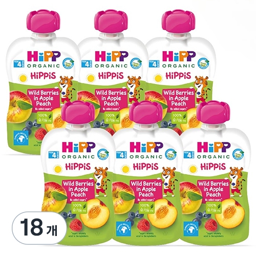 Hipp 와일드베리 인 애플피치 100g (18개)_이미지