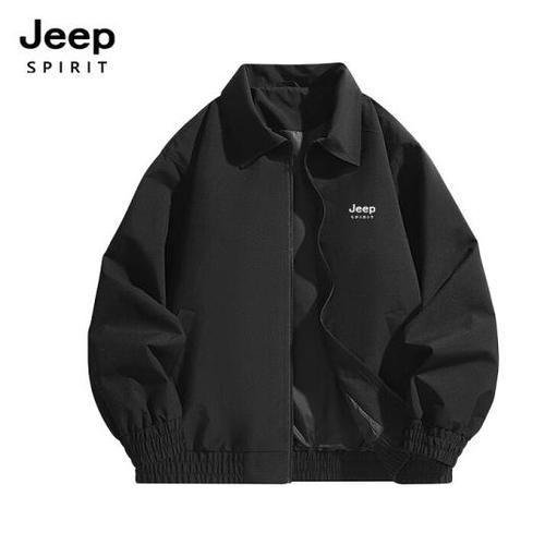 SPIRIT 카라 허리 시보리 블루종 블랙 JSSPJK125