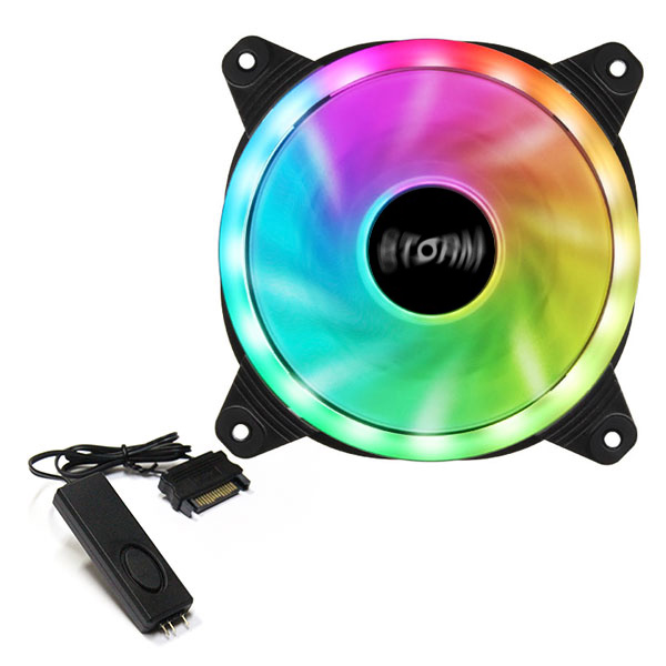 AONE STORM ARGB DOUBLERING 120 (컨트롤러/1팩, 블랙)