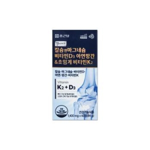 종근당 헬시아민 칼슘 앤 마그네슘 비타민d 아연 망간초임계 비타민k2 60정 (1개)_이미지