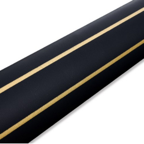 [불명] 좋은기븐 골드 스트라이프 종이롤 포장지 10m 블랙 (4개)_이미지