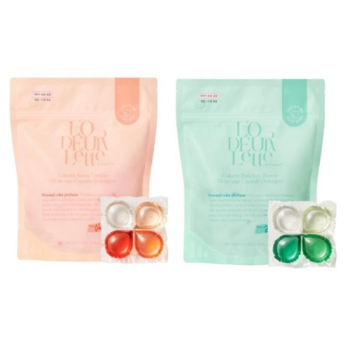 컬러핏 올인원 캡슐세제 번트 바닐라 30개입 + 파우더리 브리즈 30개입