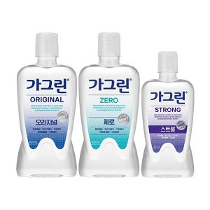 동아제약 가그린 제로 820ml x 1개+ 오리지널 820ml x 1개 + 스트롱 750ml x 1개 [1세트]