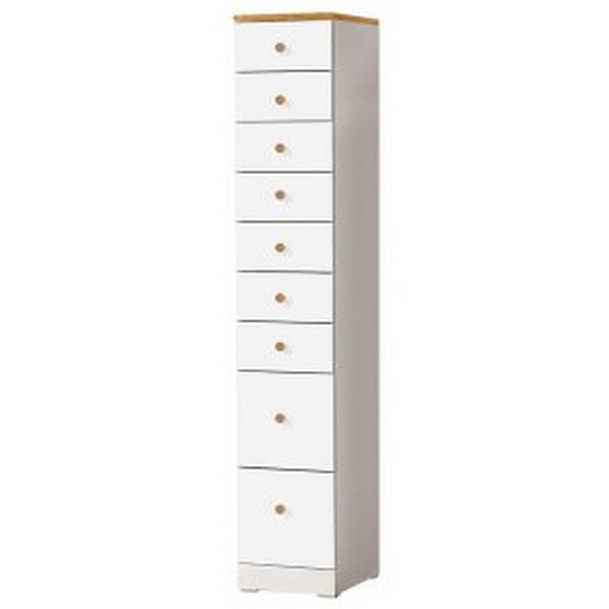 동강산업 애니스 원목 9단 슬림 서랍장 (30cm)