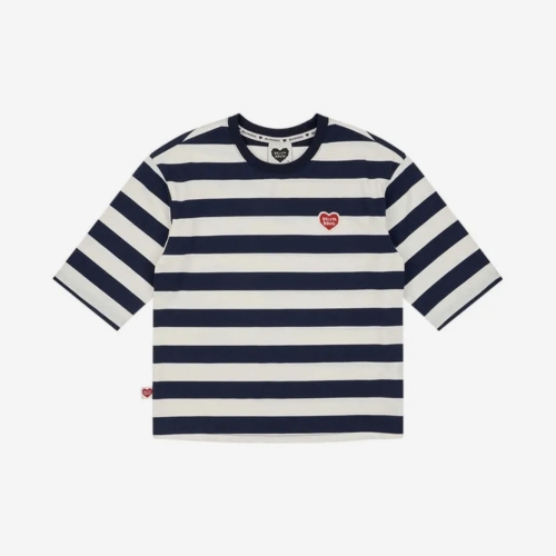 벨리타앤보이즈 백 BB하트스트라이프 7부티셔츠 BK6ETS03NA_이미지