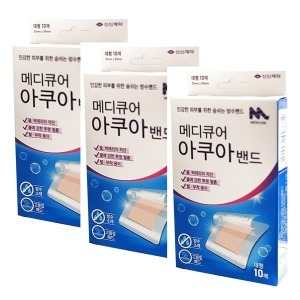 신신제약 메디큐어 아쿠아밴드 대형 10매 (3팩(30매))_이미지