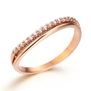 커플레인 14K 레이어드 두줄라인 금반지 R14SW112_이미지