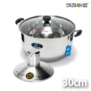 키친아트 스텐 스팀 빨래솥 30cm / 들통_이미지