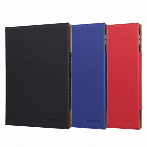 스냅케이스 iPad 5/6세대 뉴 캔버스 북커버 가죽 케이스_이미지