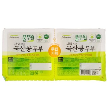 풀무원 국산콩 <b>두부</b> 부침찌개겸용 300g