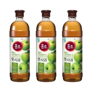 청정원 홍초 풋사과 1.5L (3개)_이미지