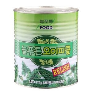 늘푸른푸드 늘푸른 늘푸른 오이 피클 렐리쉬 3Kg
