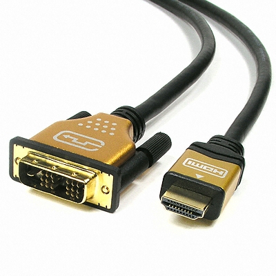 라이트컴 COMS HDMI to DVI 변환 케이블 (골드) (C2835, 5m)
