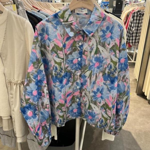 밀스튜디오 HC06 카라 꽃 블라우스 LS4BLS110BLO 47299985