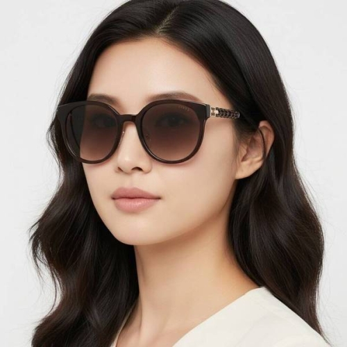 에스까다 선글라스 SES D08G 0B36 라운드 뿔테 자외선차단 1641248_이미지