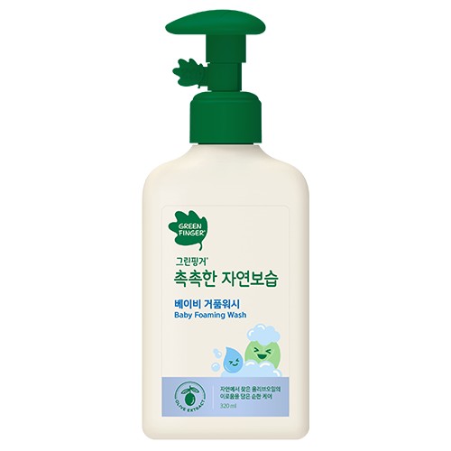 유한킴벌리 그린핑거 촉촉한 자연보습 베이비 워시 320ml (1개)