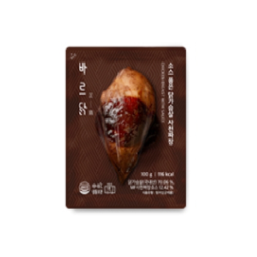 메디쿼터스 바르닭 소스 품은 닭가슴살 사천짜장맛 100g (1개)