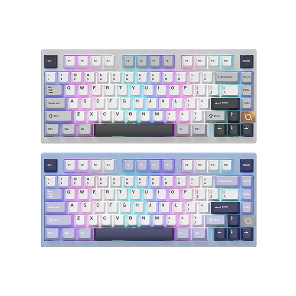 COX CA75 3모드 CNC 알루미늄 유무선 기계식 블루 (카라멜 커피 V1축)_이미지