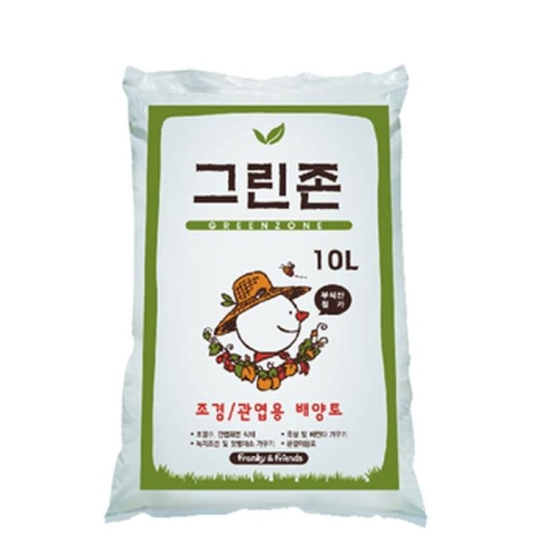 진비료 그린존 10L   화분 분갈이 텃밭 화단 흙 분갈이용토 배양토_이미지