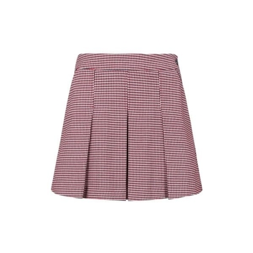 LPGA 여성 LLUXE 프리미엄 선염 체크 큐롯F L225CU872P_RD_이미지