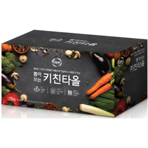 광진산업 클리어 뽑아쓰는 키친타월 130매 (9팩)