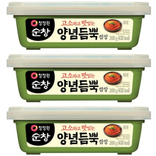 대상 청정원 순창 양념 듬뿍 쌈장 200g (3개)