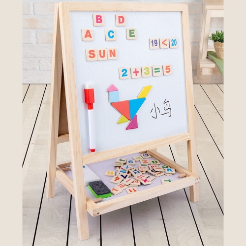 맥킨더 어린이 화이트보드 칠판 영어단어게임 숫자교육 사칙연산 자석칠판 마커보드 칠교놀이매직칠판 W112