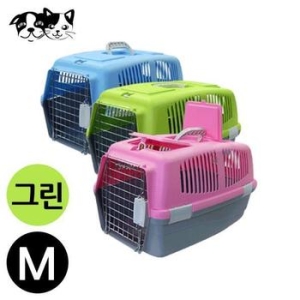 칼라 이동장  뚜껑 오픈형 M/애견이동가방