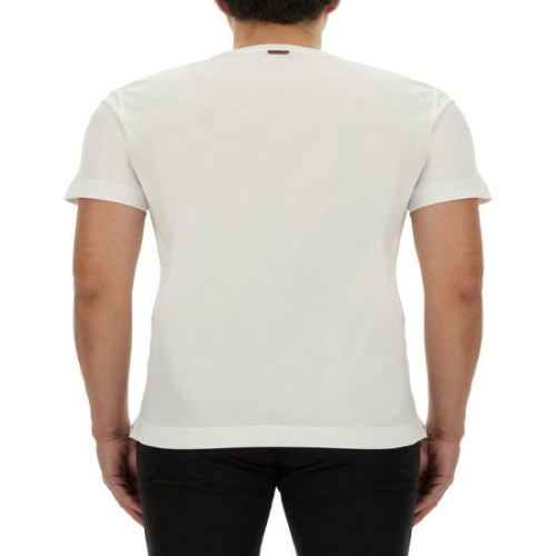 에르메네질도제냐 반팔 티셔츠 E7360A5 B760N00 001 WHITE