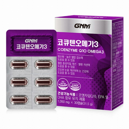 GNM자연의품격 코큐텐 오메가3 30캡슐 (4개)_이미지