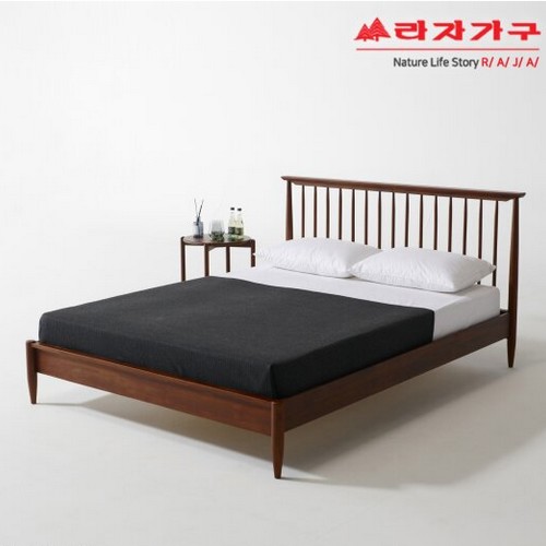 라자가구 비바 카밀라 원목 침대 Q (라텍스탑독립)