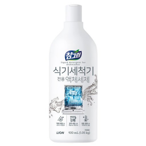 라이온코리아 참그린 식기세척기 전용 액체세제 1.05kg (920ml)