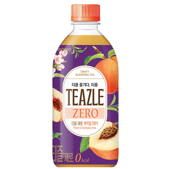 웅진식품 티즐 제로 피치얼그레이 500ml (40개)_이미지
